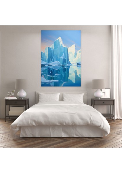 Sakin Buzdağı Kanvas Tablo - Buzdağı, Uzak Buzdağı, Kanvas Tablo, Uzak Buzdağı, 30X50 modelleri
