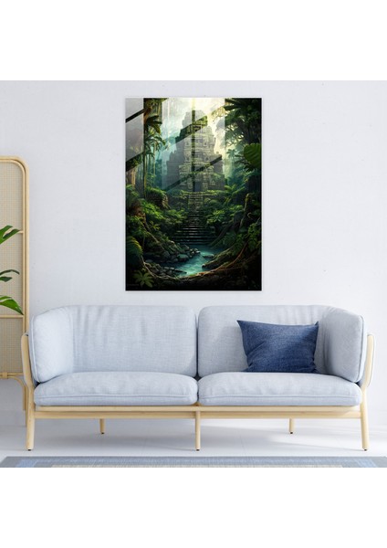 Maya Ormanı Cam Baskı - Maya, Cam Duvar Sanatı, Cam Baskı, Duvar Dekorasyonu, 30X45 fiyatları