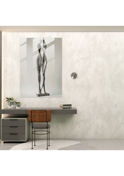 Uzatılmış Figürler Cam Baskı - Maniyerizm, Cam Baskı, Cam Duvar Sanatı, Duvar Süslemesi, 30X45