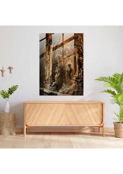 Maniyerizm Duvar Dekorasyonu - Ilgi Çekici Sembolizm ve Karmaşık Detaylar - Maniyerizm, Modern Sanat, Cam Sanatı, Cam Baskı, 30X45 modelleri