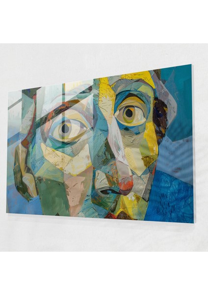 Pablo Picasso Cam Duvar Sanatı - Sürrealist Portre - Pablo Picasso, Cam Duvar Sanatı, Pablo Picasso, Cam Sanatı, 45X30