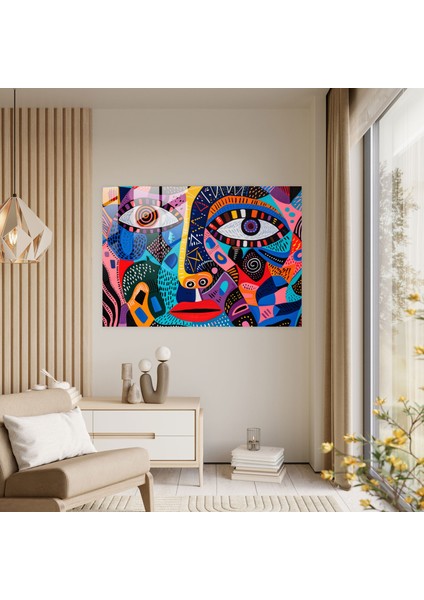 Pablo Picasso Duvar Dekorasyonu - Cesur Desenler - Pablo Picasso, Pablo Picasso, Canlı Tonlar, Cesur Desenler, 45X30