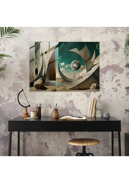 Pablo Picasso Ev Dekorasyonu - Gerçeküstü Sahne - Pablo Picasso, Ev Dekorasyonu, Cam Baskı, Rüya Gibi, 45X30