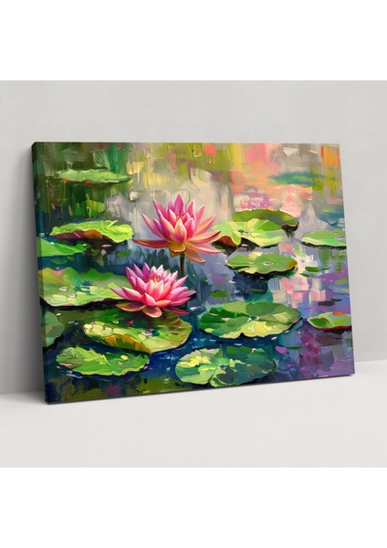 Nilüferler Empresyonizm Duvar Dekorasyonu - Empresyonizm, Ev Dekorasyonu, Duvar Sanatı, Empresyonizm, 50X30