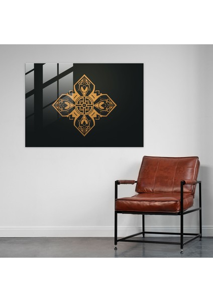 Mitoloji Cam Sanatı - Minimalist Grafik Tasarım - Mitoloji, Modern Sanat, Cam Duvar Sanatı, Modern Yorum, 45X30