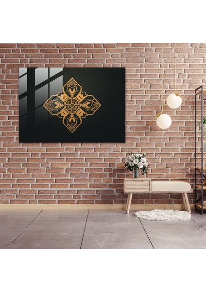 Mitoloji Cam Sanatı - Minimalist Grafik Tasarım - Mitoloji, Modern Sanat, Cam Duvar Sanatı, Modern Yorum, 45X30