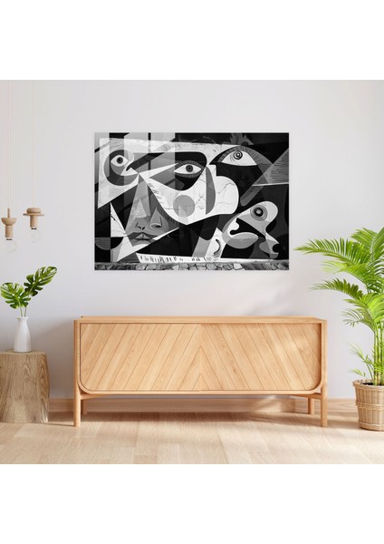 Pablo Picasso Cam Duvar Sanatı - Geometrik Şekiller - Pablo Picasso, Geometrik Şekiller, Pablo Picasso, Cam Duvar Sanatı, 45X30 fiyatları