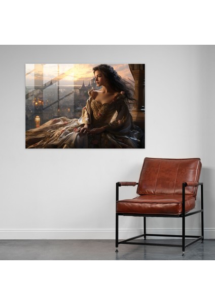 Ortaçağ Cam Sanatı - Ortaçağ, Zenginlik, Duvar Dekorasyonu, Kale, 45X30 fiyatları