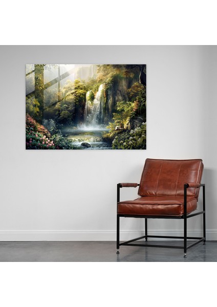 Ön Raphael Kardeşliği Sakin Şelale Duvar Dekorasyonu - Ön Rafael Kardeşliği, Duvar Dekorasyonu, Cam Sanatı, Modern Sanat, 45X30