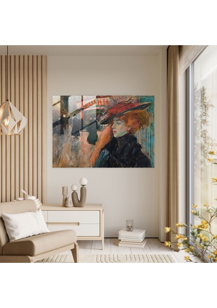 Post-Empresyonizm La Goulue Cam Baskı - Post-Empresyonizm, Ev Dekorasyonu, Cam Baskı, Duvar Dekorasyonu, 45X30 modelleri