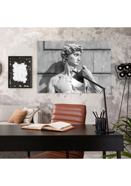 Michelangelo David Duvar Sanatı - Michelangelo, Michelangelo, Kanvas Tablo, Duvar Sanatı, 70X50 modelleri