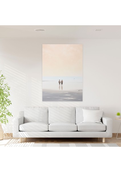 Yaşlılar Kanvas Tablo - Yaşlılar, El Ele Yürüyenler, Duvar Dekorasyonu, Duvar Sanatı, 30X50 fiyatları