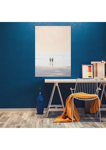 Yaşlılar Kanvas Tablo - Yaşlılar, El Ele Yürüyenler, Duvar Dekorasyonu, Duvar Sanatı, 30X50 modelleri