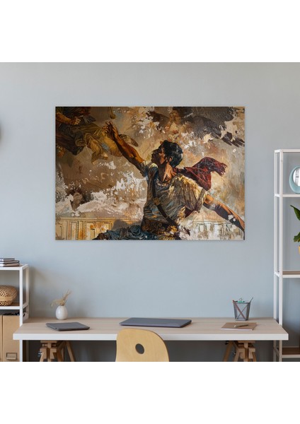 Michelangelo Güçlü Ifadeler Duvar Dekorasyonu - Michelangelo, Kanvas Tablo, Kanvas Tablo, Duvar Dekorasyonu, 50X30 fiyatları