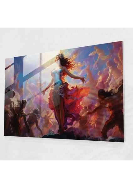 Mitoloji Cam Baskı - Mitoloji, Ev Dekorasyonu, Modern Sanat, Rönesans Tablo, 45X30
