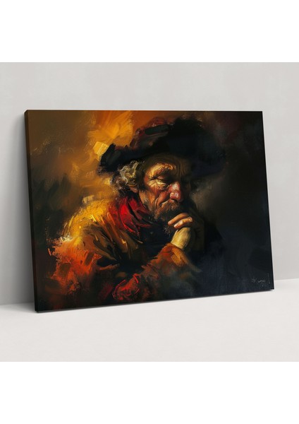 Rembrandt Eski Ustalar Duvar Sanatı - Rembrandt, Duvar Sanatı, Duvar Dekorasyonu, Rembrandt, 50X30