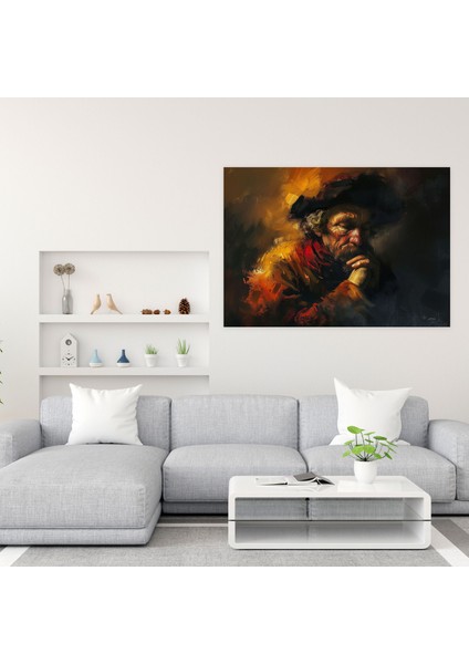 Rembrandt Eski Ustalar Duvar Sanatı - Rembrandt, Duvar Sanatı, Duvar Dekorasyonu, Rembrandt, 50X30