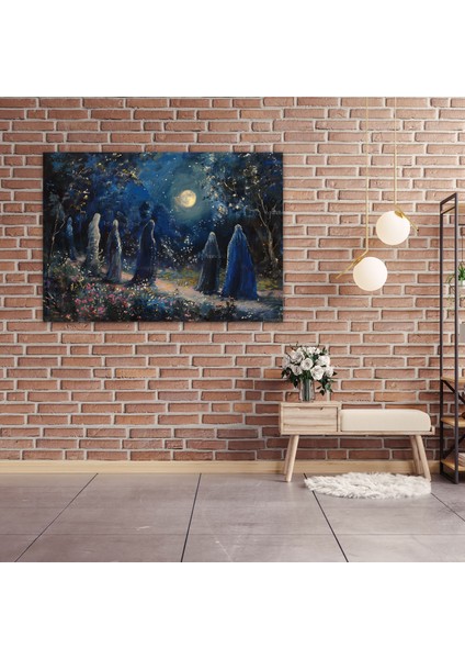 Mehtaplı Bahçe Kanvas Tablo - Pre-Rafael Kardeşliği, Kanvas Tablo, Kanvas Tablo, Kanvas Tablo, 100X70