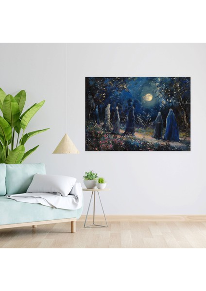 Mehtaplı Bahçe Kanvas Tablo - Pre-Rafael Kardeşliği, Kanvas Tablo, Kanvas Tablo, Kanvas Tablo, 100X70