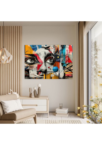 Pablo Picasso Tarzı Duvar Tablosu - Pablo Picasso, Ev Dekorasyonu, Pablo Picasso Tarzı, Kolaj, 50X30 fiyatları