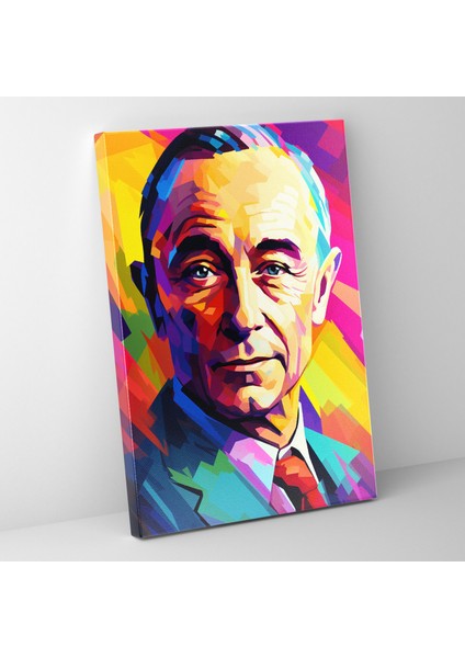 Oppenheimer Pop Art Kanvas Tablo - Oppenheimer, Ev Dekorasyonu, Oppenheimer, Kanvas Tablo, 30X50