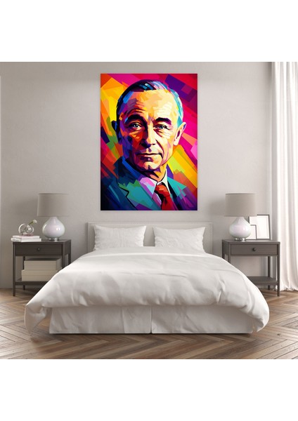 Oppenheimer Pop Art Kanvas Tablo - Oppenheimer, Ev Dekorasyonu, Oppenheimer, Kanvas Tablo, 30X50 modelleri