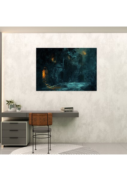 Rembrandt Gece Manzarası Kanvas Tablo - Rembrandt, Ev Dekorasyonu, Duvar Dekorasyonu, Kanvas Tablo, 50X30 fiyatları