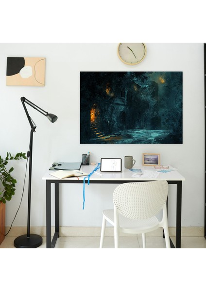 Rembrandt Gece Manzarası Kanvas Tablo - Rembrandt, Ev Dekorasyonu, Duvar Dekorasyonu, Kanvas Tablo, 50X30 modelleri