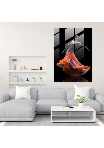 Cam Sanatı Zarif Dansçı Heykeli - Gerçekçi Cam Heykel, Duvar Dekorasyonu, Cam Duvar Sanatı, Cam Heykel, 30X45 fiyatları