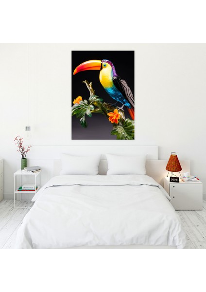 Gerçekçi Cam Heykel Duvar Sanatı - Gerçekçi Cam Heykel, Renkli, Duvar Sanatı, Kanvas, 30X50 fiyatları