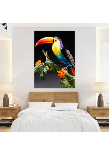 Gerçekçi Cam Heykel Duvar Sanatı - Gerçekçi Cam Heykel, Renkli, Duvar Sanatı, Kanvas, 30X50 modelleri