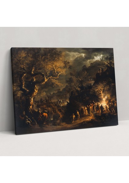 Rembrandt Mitolojik Sahne Duvar Tablosu - Rembrandt, Rembrandt, Ev Dekorasyonu, Kanvas Tablo, 50X30