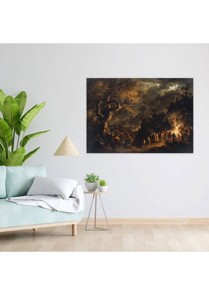 Rembrandt Mitolojik Sahne Duvar Tablosu - Rembrandt, Rembrandt, Ev Dekorasyonu, Kanvas Tablo, 50X30 modelleri