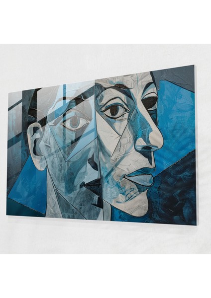 Pablo Picasso Kadın Portresi Cam Baskı - Pablo Picasso, Cam Sanatı, Ev Dekorasyonu, Pablo Picasso, 45X30