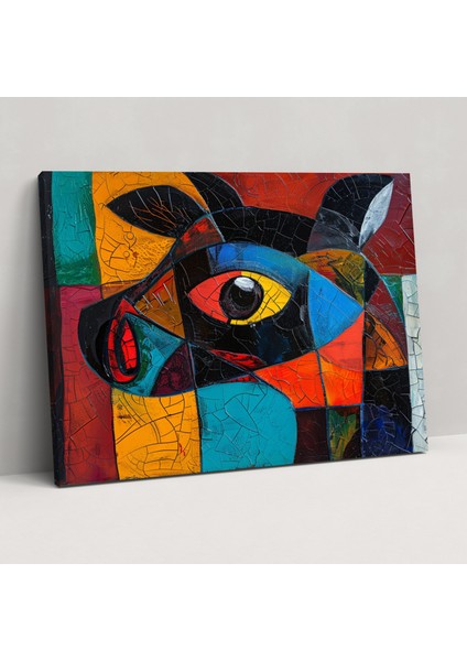 Oynak Hayvan Portresi Pablo Picasso Kanvas Tablo - Pablo Picasso, Pablo Picasso, Duvar Dekorasyonu, Kanvas Tablo, 50X30