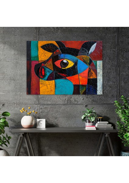 Oynak Hayvan Portresi Pablo Picasso Kanvas Tablo - Pablo Picasso, Pablo Picasso, Duvar Dekorasyonu, Kanvas Tablo, 50X30