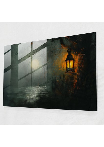 Rembrandt Ev Dekorasyonu - Fenerli Gece Sahnesi - Rembrandt, Fener, Modern Sanat, Rembrandt, 45X30