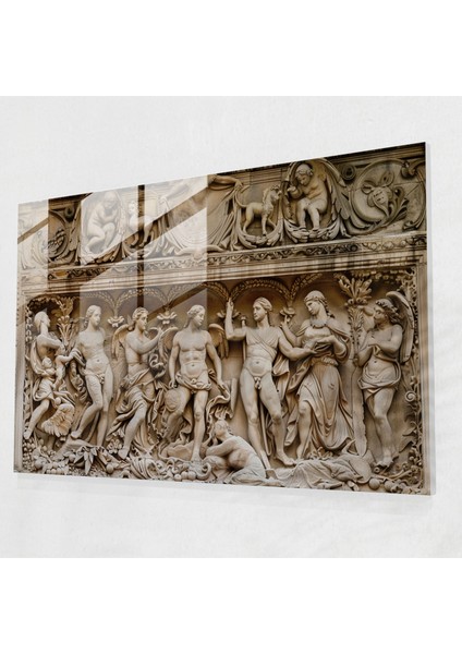 Sembolik Michelangelo Cam Baskı - Michelangelo, Cam Baskı, Michelangelo, Sembolik Unsurlar, 45X30