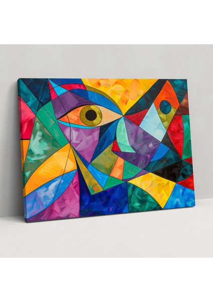 Soyut Picasso Ilham Veren Duvar Sanatı - Pablo Picasso, Duvar Dekorasyonu, Duvar Sanatı, Kanvas Tablo, 50X30