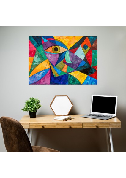 Soyut Picasso Ilham Veren Duvar Sanatı - Pablo Picasso, Duvar Dekorasyonu, Duvar Sanatı, Kanvas Tablo, 50X30