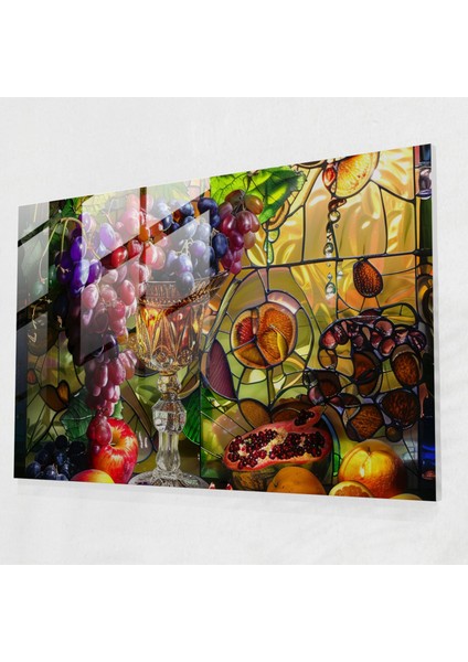 Rembrandt Meyveler Cam Duvar Tablosu - Rembrandt, Cam Duvar Sanatı, Ev Dekorasyonu, Rembrandt, 45X30