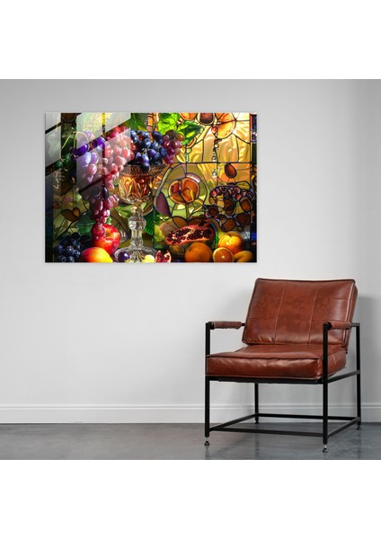 Rembrandt Meyveler Cam Duvar Tablosu - Rembrandt, Cam Duvar Sanatı, Ev Dekorasyonu, Rembrandt, 45X30 modelleri