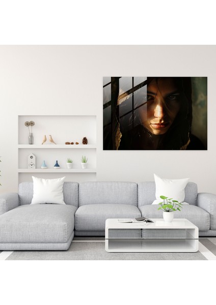 Rembrandt Cam Duvar Sanatı Gizemli Figür - Rembrandt, Cam Sanatı, Gizemli Figür, Rembrandt, 45X30 modelleri