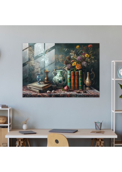 Metafizik Resim Cam Duvar Sanatı - Metafizik Resim, Ev Dekorasyonu, Cam Baskı, Cam Sanatı, 45X30