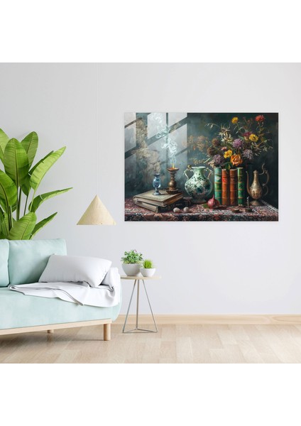 Metafizik Resim Cam Duvar Sanatı - Metafizik Resim, Ev Dekorasyonu, Cam Baskı, Cam Sanatı, 45X30