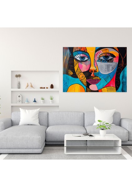 Picasso'dan Esinlenen Duvar Sanatı - Pablo Picasso, Duvar Dekorasyonu, Ev Dekorasyonu, Kanvas Tablo, 50X30 modelleri