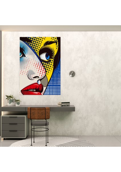 Popart Tarzı Kanvas Duvar Dekorasyonu - Popart, Kanvas Tablo, Duvar Dekorasyonu, Popart Tarzı, 30X50