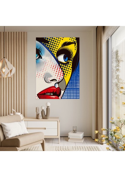 Popart Tarzı Kanvas Duvar Dekorasyonu - Popart, Kanvas Tablo, Duvar Dekorasyonu, Popart Tarzı, 30X50