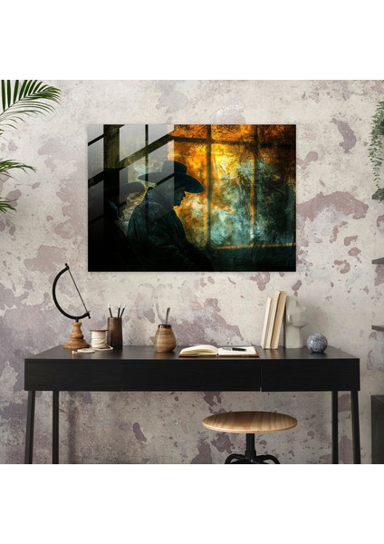 Rembrandt Cam Duvar Sanatı - Gölgelerdeki Gece Bekçileri - Rembrandt, Modern Sanat, Duvar Dekorasyonu, Rembrandt, 45X30