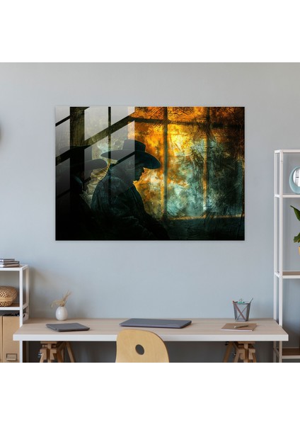 Rembrandt Cam Duvar Sanatı - Gölgelerdeki Gece Bekçileri - Rembrandt, Modern Sanat, Duvar Dekorasyonu, Rembrandt, 45X30
